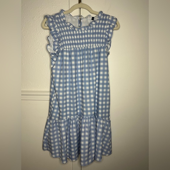Michelle McDowell Blue Gingham Dress size S - Picture 2 of 6